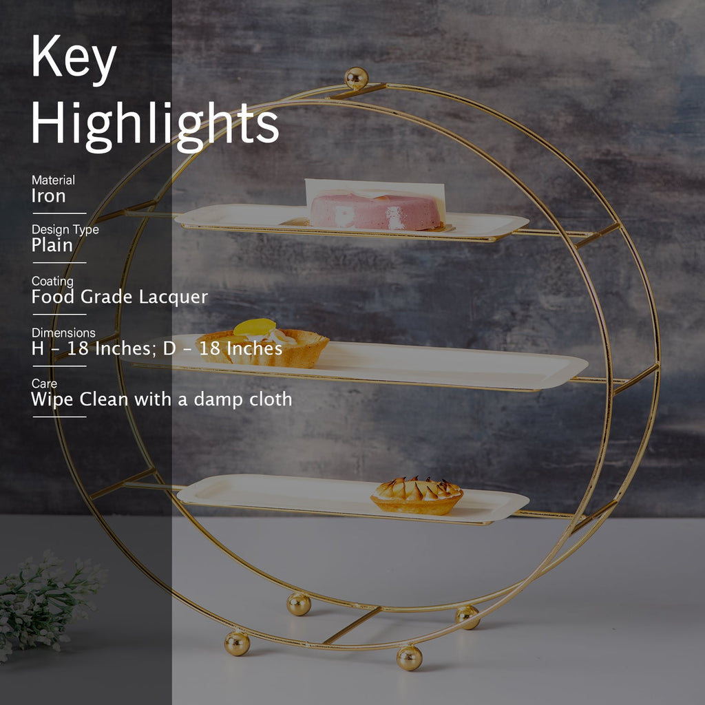 Aura Buffet Organizer - Gold