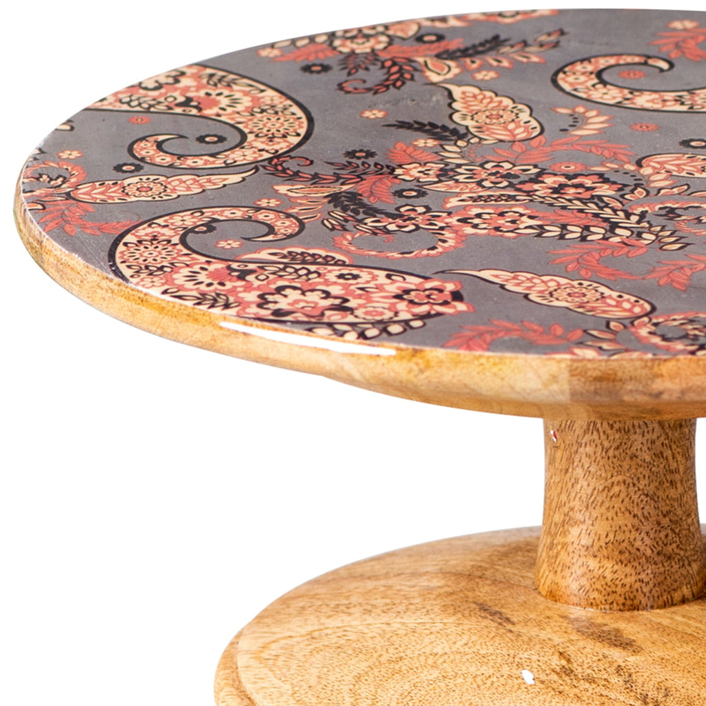 Hygge Mango Wood Cake Stand - Grey