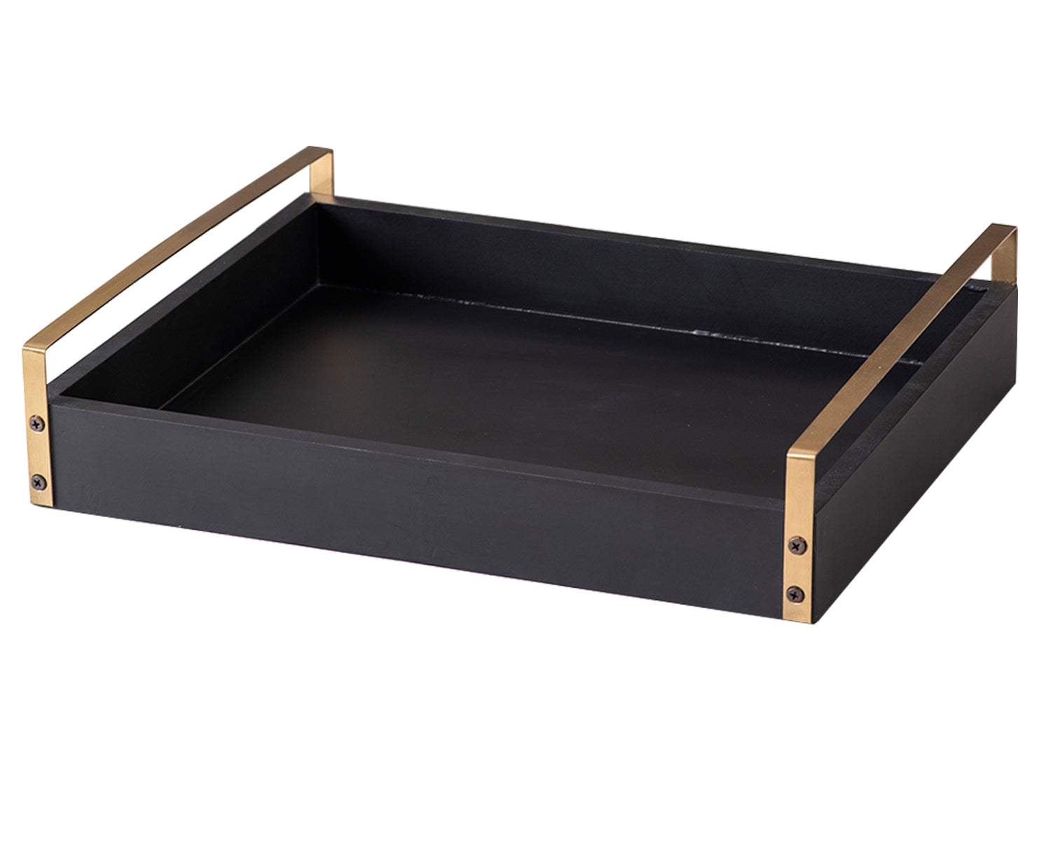 Coal MDF Serving Tray Gold